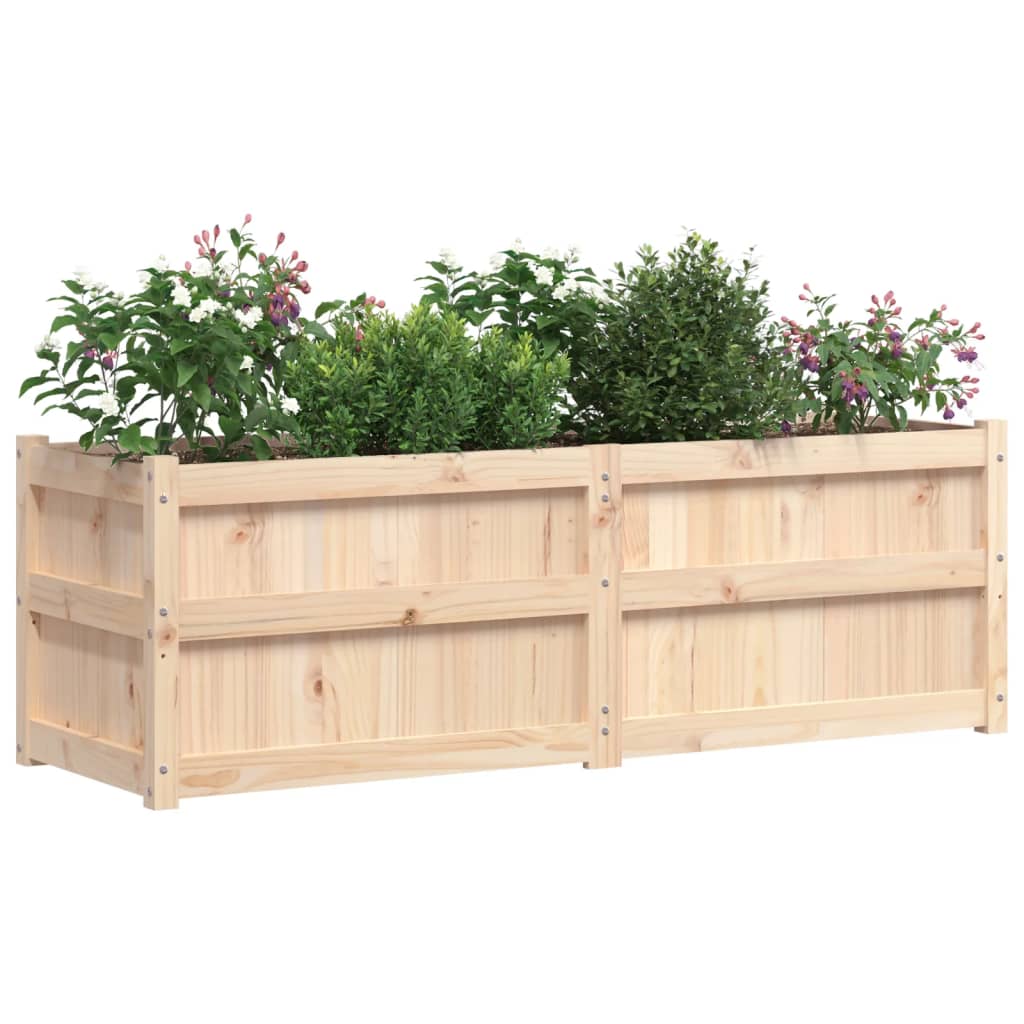 Jardinera De Madera Maciza De Pino 150x50x50 Cm_3