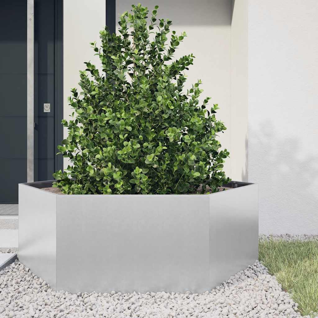 Jardinera Hexagonal Acero Galvanizado 138x120x45 Cm_1