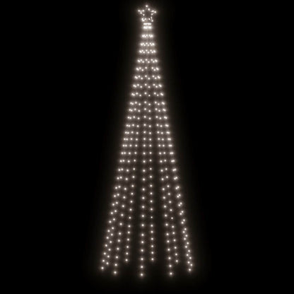 Vidaxl Árbol De Navidad Cónico 310 Led Blanco Frío 100x300 Cm_3