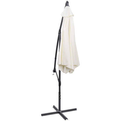 Vidaxl Sombrilla Voladiza 3 M Blanco Arena_3