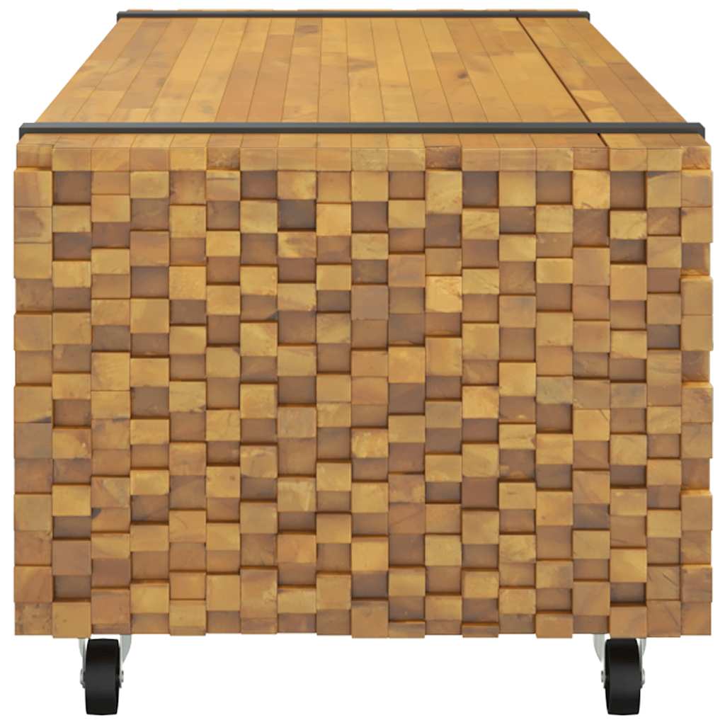 Mesa De Centro Madera Maciza De Teca 110x45x35 Cm_3