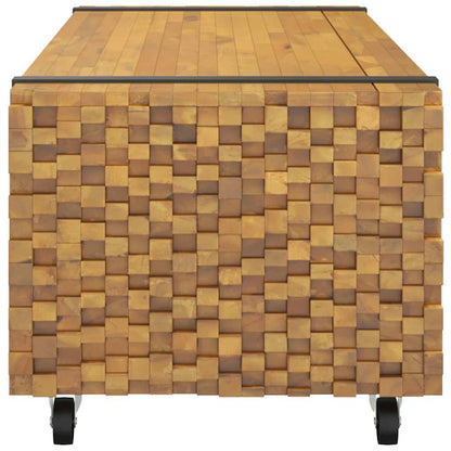 Mesa De Centro Madera Maciza De Teca 110x45x35 Cm_3