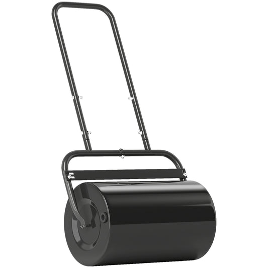 Rodillo Para Césped Outsunny Acero, Metal Negro 58x32.5x113cm_0