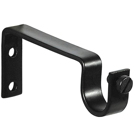 Soporte Sencillo Forja Ø 20 Mm. Negro (blister 2 Piezas)