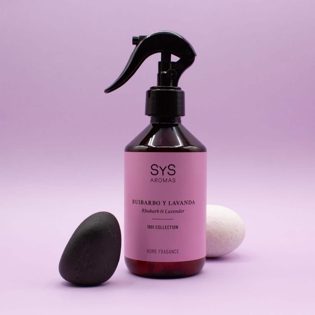 Ambientador Pulverizador Ruibarbo y Lavanda SYS Aromas 300 ml | Colección 1991 | Aroma Floral y Cítrico | Relajante_1