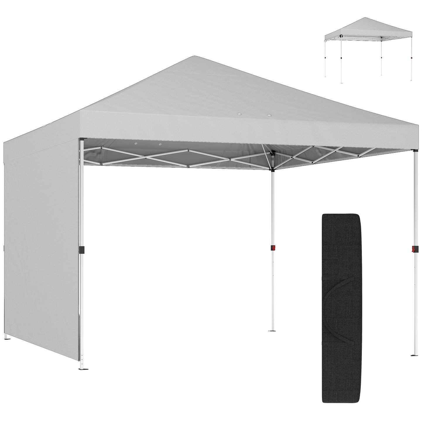 Outsunny Carpa Plegable 3x3 M_0