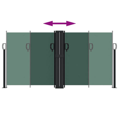 Vidaxl Toldo Lateral Retráctil Verde Oscuro 120x600 Cm_4