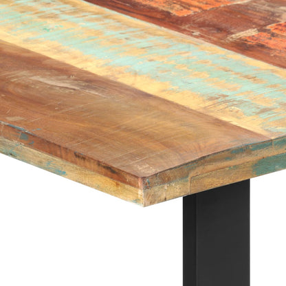 Mesa De Comedor De Madera Maciza Reciclada 180x90x76 Cm_2