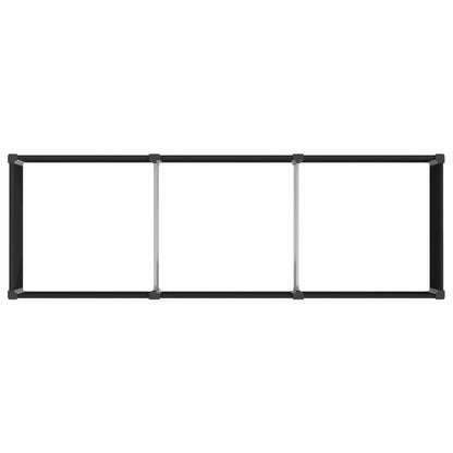 Arriate Elevado Negro 300 X 100 X 54 Cm Wpc Y Aluminio_4