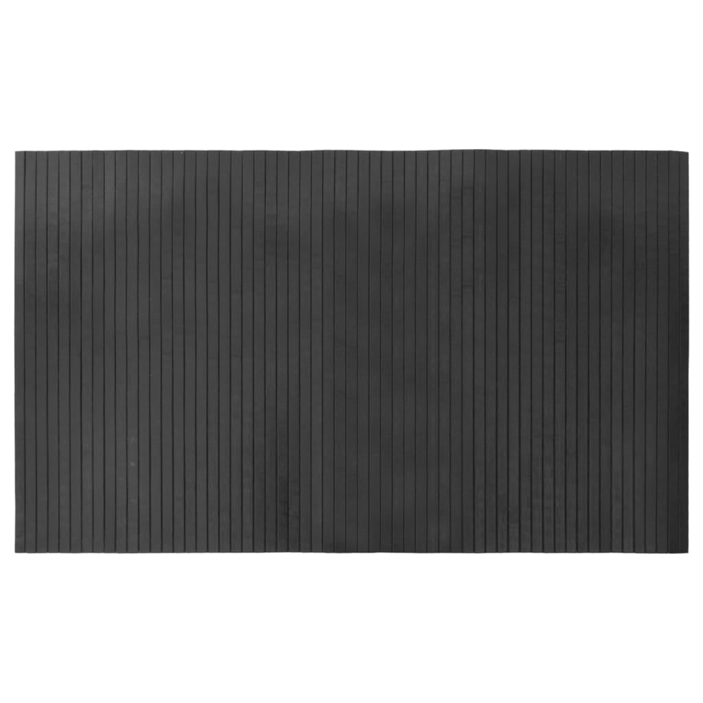 Vidaxl Alfombra Rectangular Bambú Gris 60x100 Cm_0