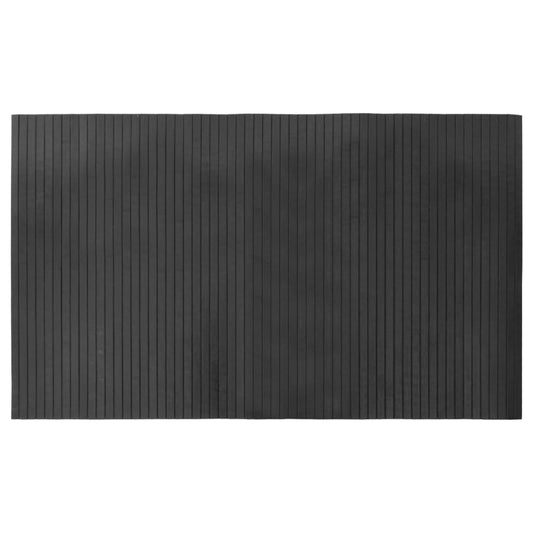 Vidaxl Alfombra Rectangular Bambú Gris 60x100 Cm_0