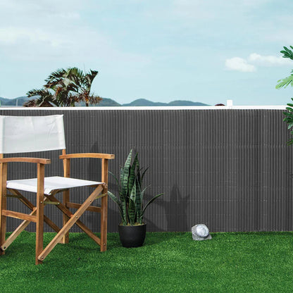 Pack Instalación Cañizo Pvc Lite 9 Metros Antracita 1,5x3 M_2