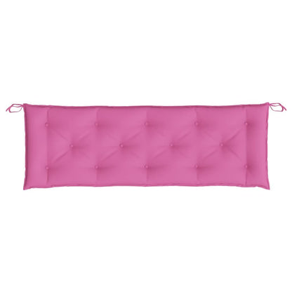Vidaxl Cojín De Banco De Jardín Tela Oxford Rosa 150x50x7 Cm_3
