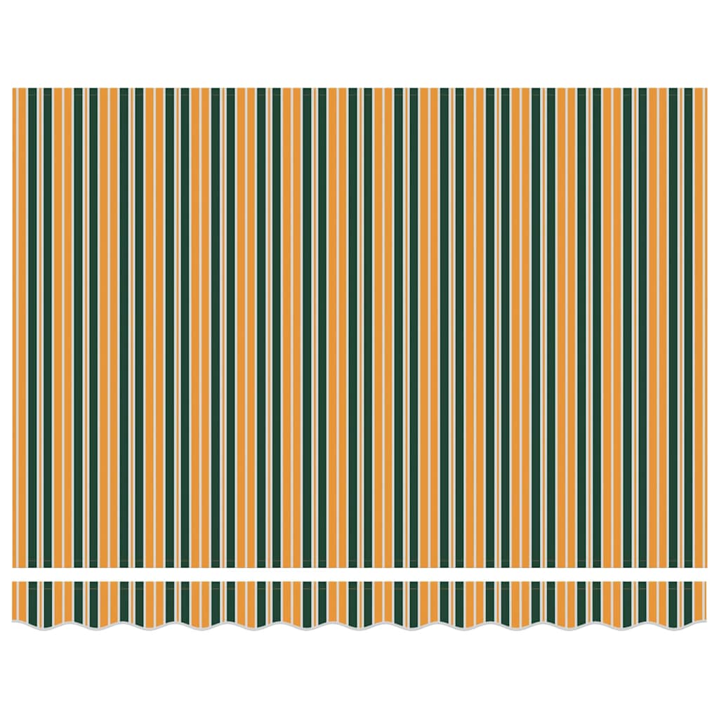 Toldo Retráctil Verde Y Amarillo 300 X 250 X 165 Cm_5