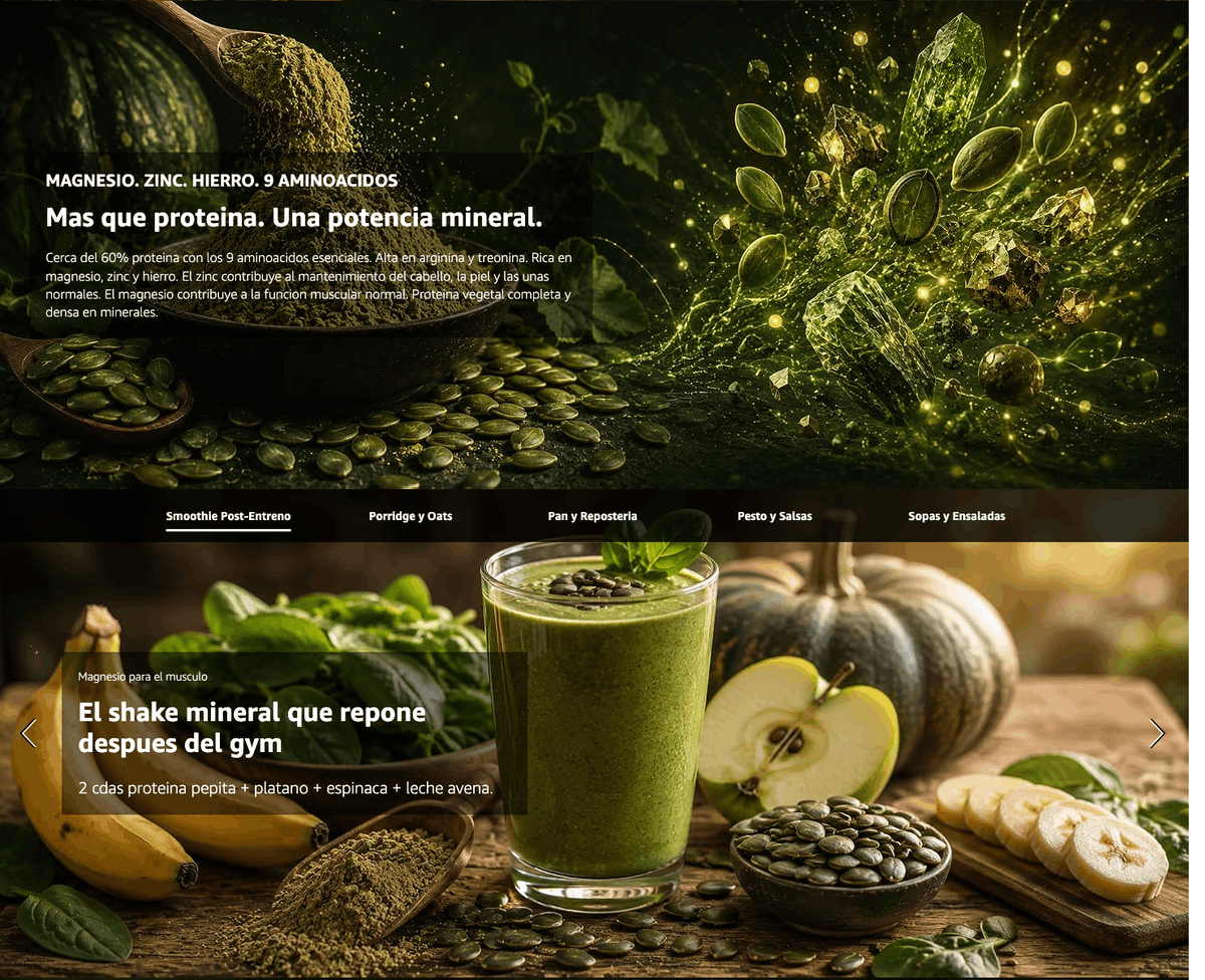 Proteína De Calabaza Bio - 1kg (2 X 500g Envases Retail) | Proteína Vegetal Ecológica Vegana Para Batidos Y Repostería_4