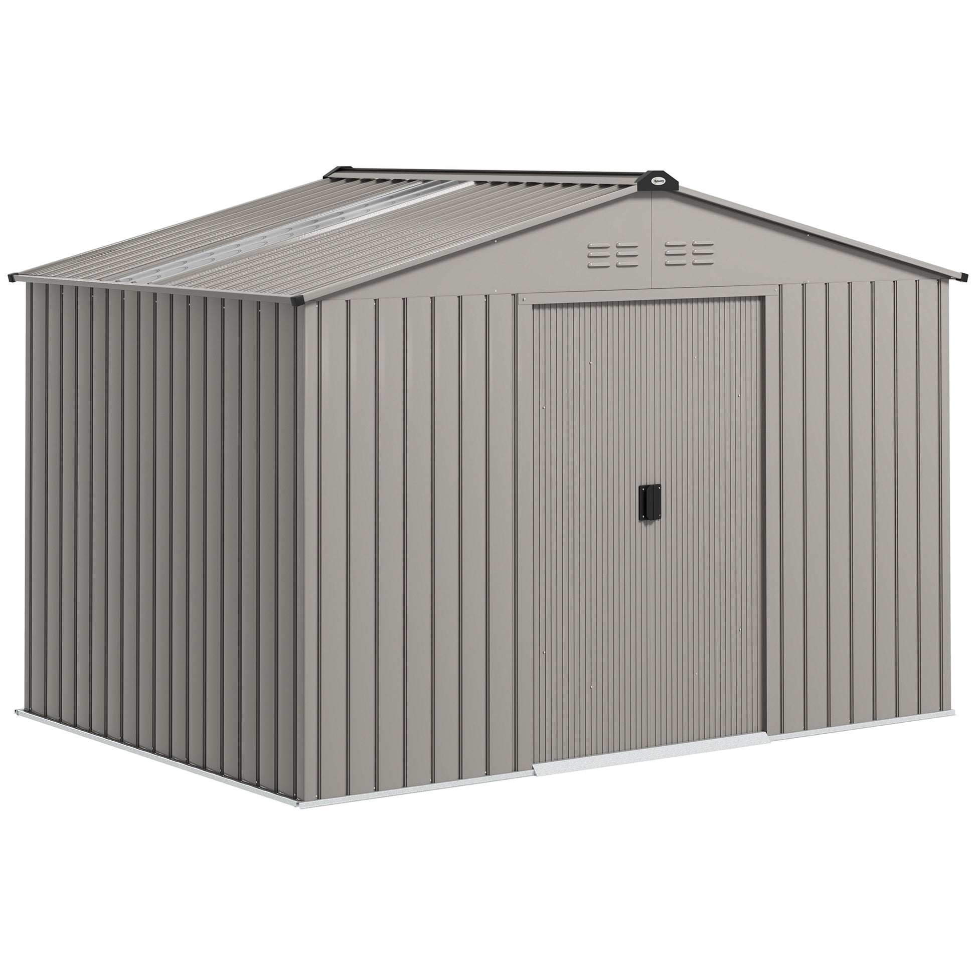 Outsunny Caseta De Jardín Exterior 4,9 M² 277x195x192 Cm Con Puerta Corredera_0