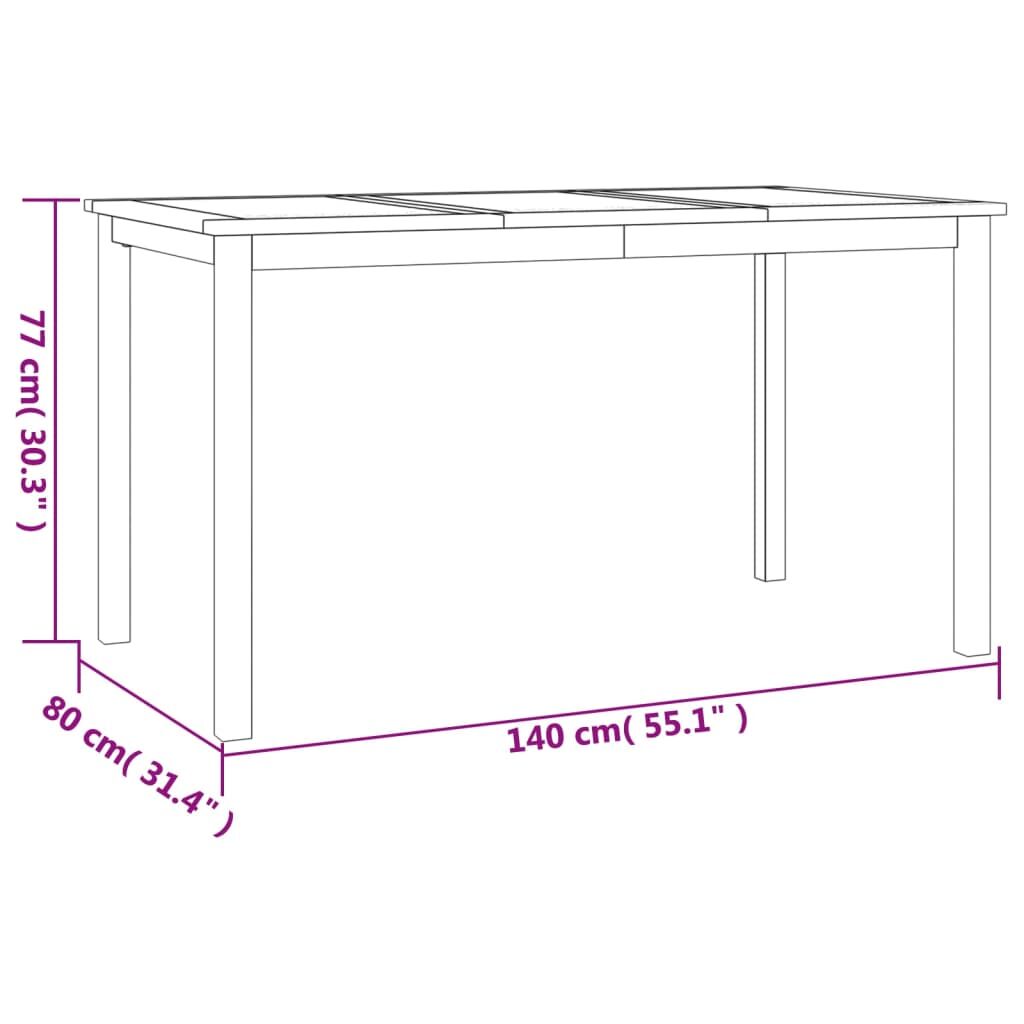 Vidaxl Juego De Comedor Para Jardín 5 Piezas Madera Maciza De Teca_2