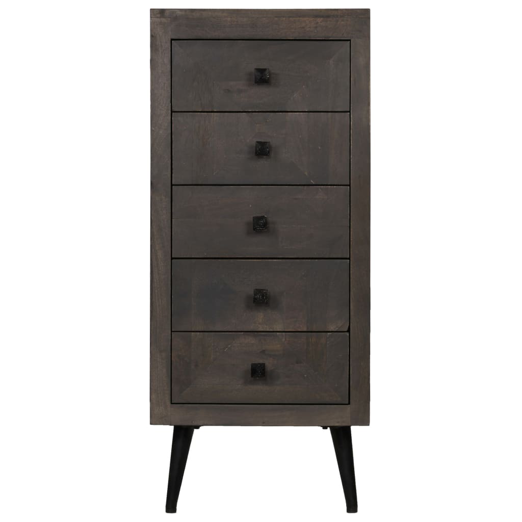 Aparador De Madera De Mango Maciza 40x40x91 Cm_1
