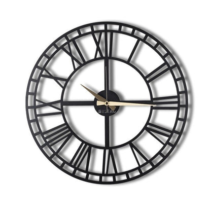 Reloj De Pared Metal Números Romanos 50x50_0