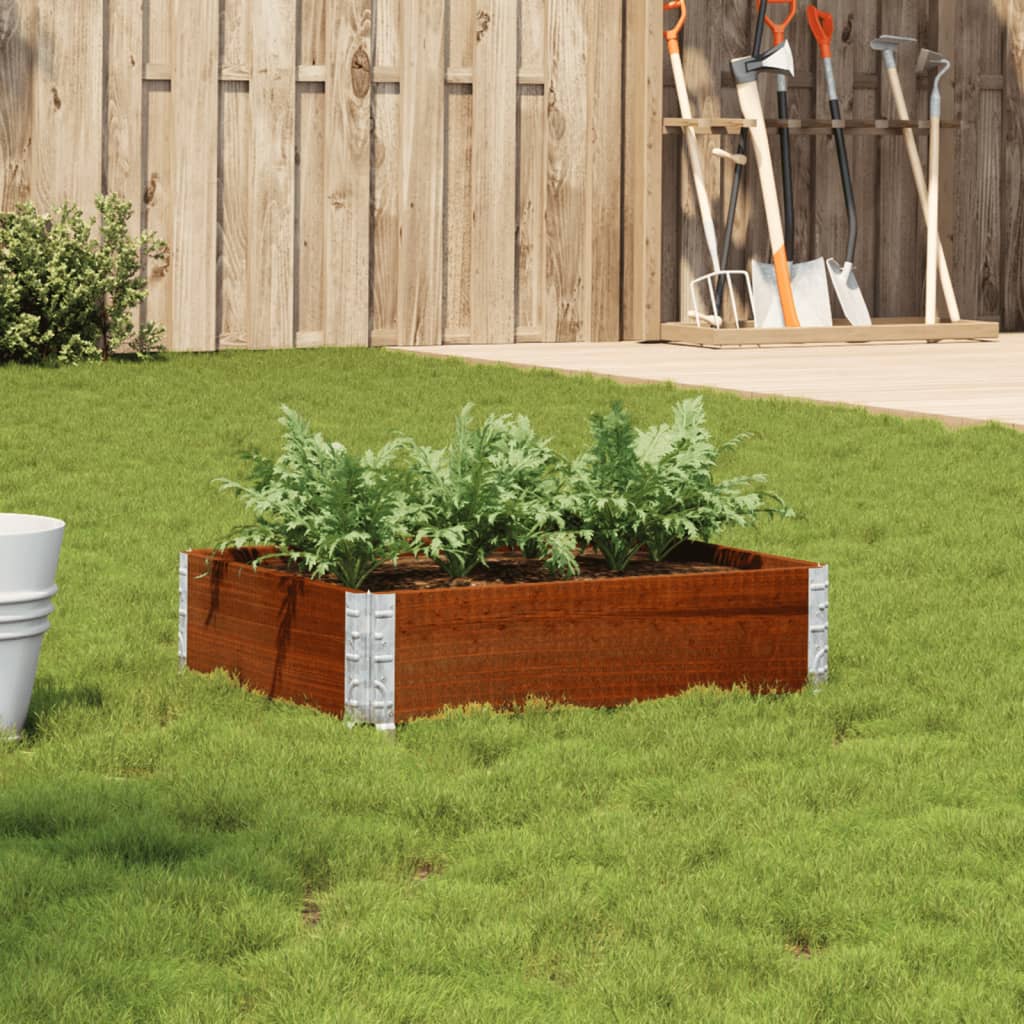 Jardinera De Madera Maciza De Pino Marrón 80x60 Cm_1