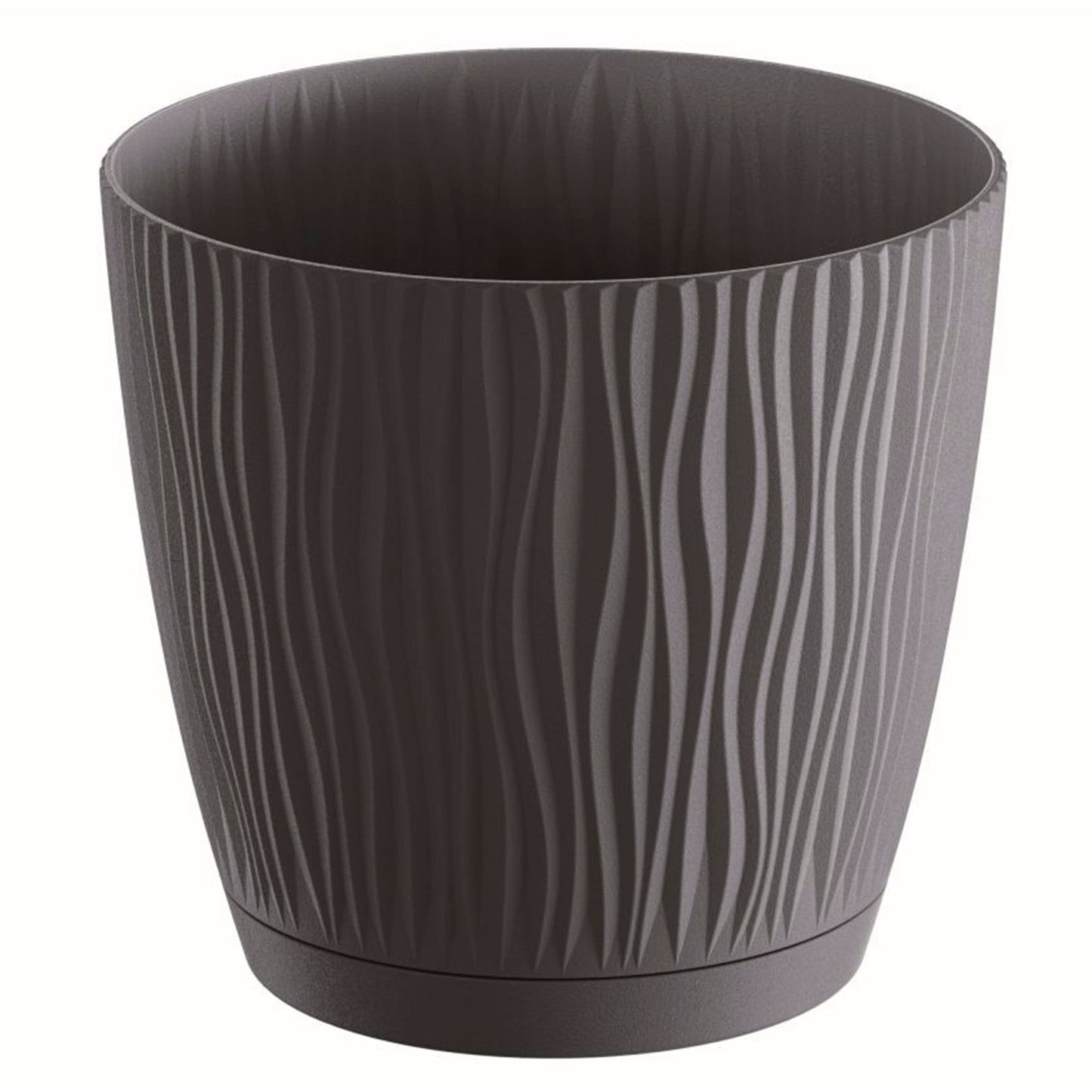 Maceta Sandy P 1,6l., Dimensiones (mm) 149x149x139, Color Antracita_0