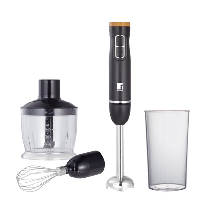 Batidora De Mano Olivar 1000w Con 2 Velocidades Con Picadora 600ml, Varilla Batidora, Vaso Medidor 600ml Bergner._0