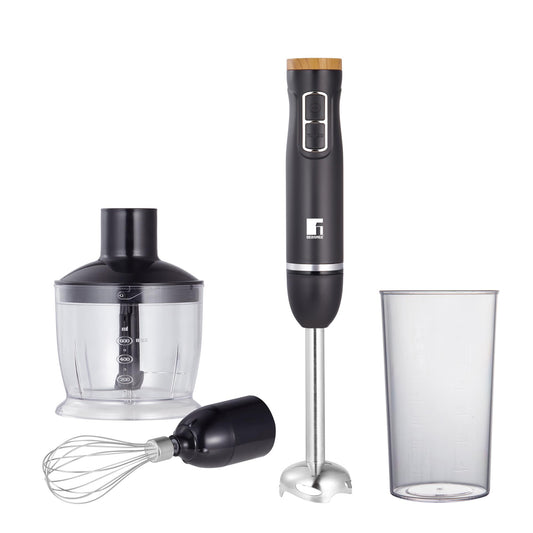 Batidora De Mano Olivar 1000w Con 2 Velocidades Con Picadora 600ml, Varilla Batidora, Vaso Medidor 600ml Bergner._0