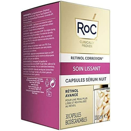 Sérum Facial Roc Line Suavizante Retinol Noche 30 Cápsulas_0