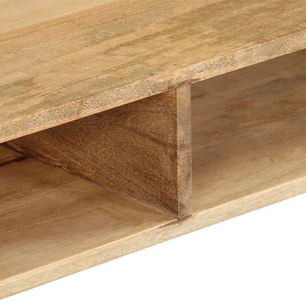Mesa De Centro De Madera Maciza De Mango 100x60x45 Cm_4