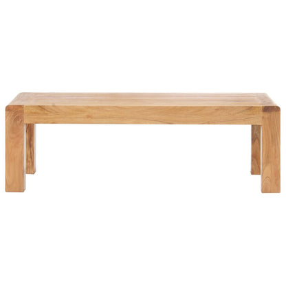 Mesa De Centro Madera Maciza Acacia Acabado Miel 110x60x35 Cm_0