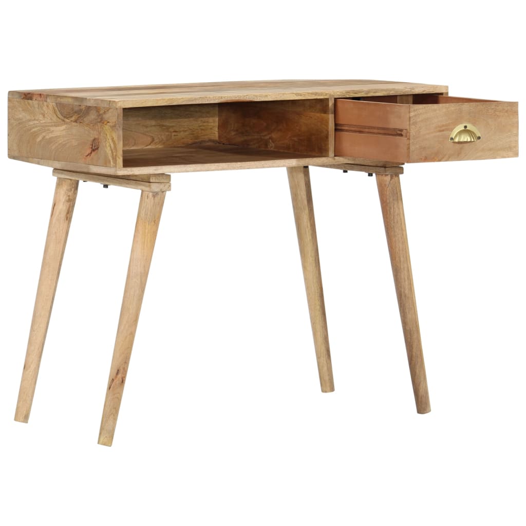 Mesa Consola De Madera Maciza De Mango 90x45x75 Cm_0