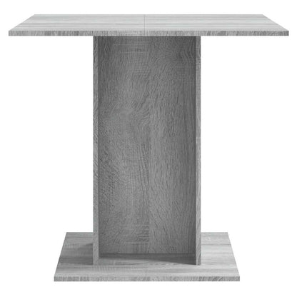 Mesa De Comedor Madera Contrachapada Gris Sonoma 80x80x75 Cm_2