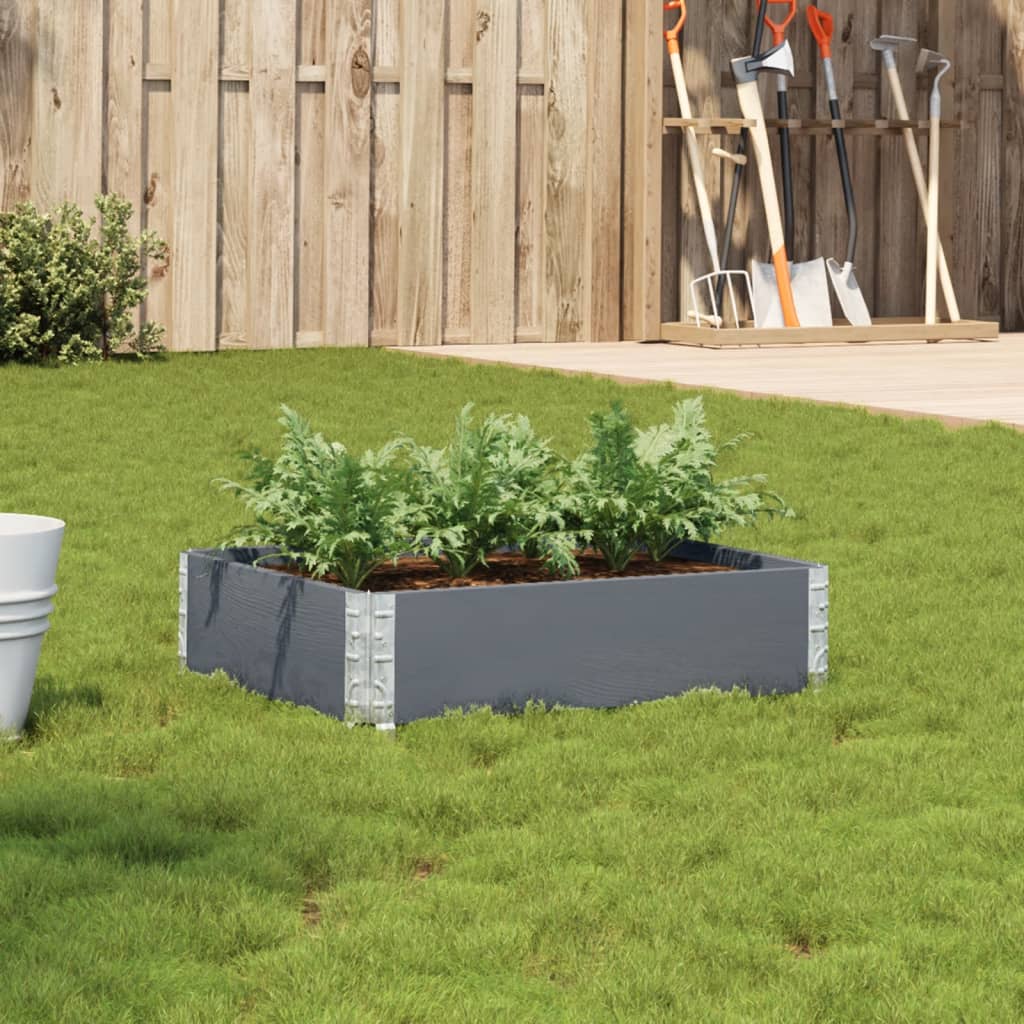 Jardinera De Madera Maciza De Pino Gris 80x60 Cm_1