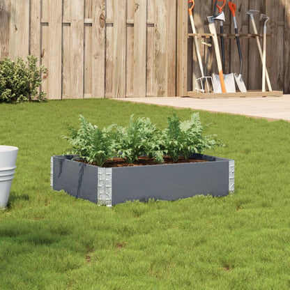 Jardinera De Madera Maciza De Pino Gris 80x60 Cm_1