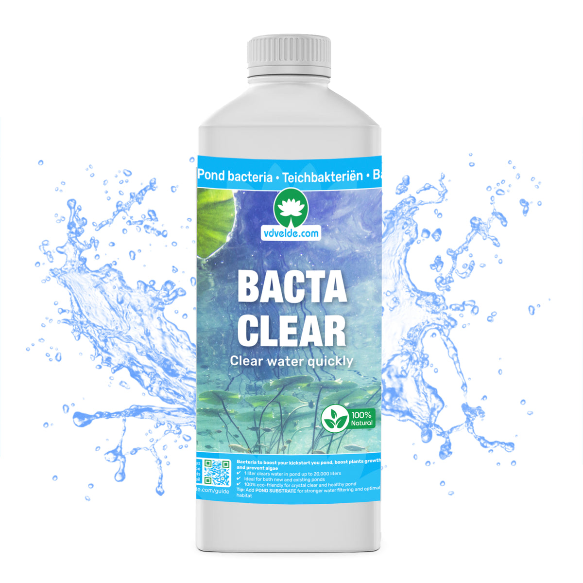 Bacta Clear Bacterias Estanque Hasta 20.000l - Contra Algas Y Turbidez_0
