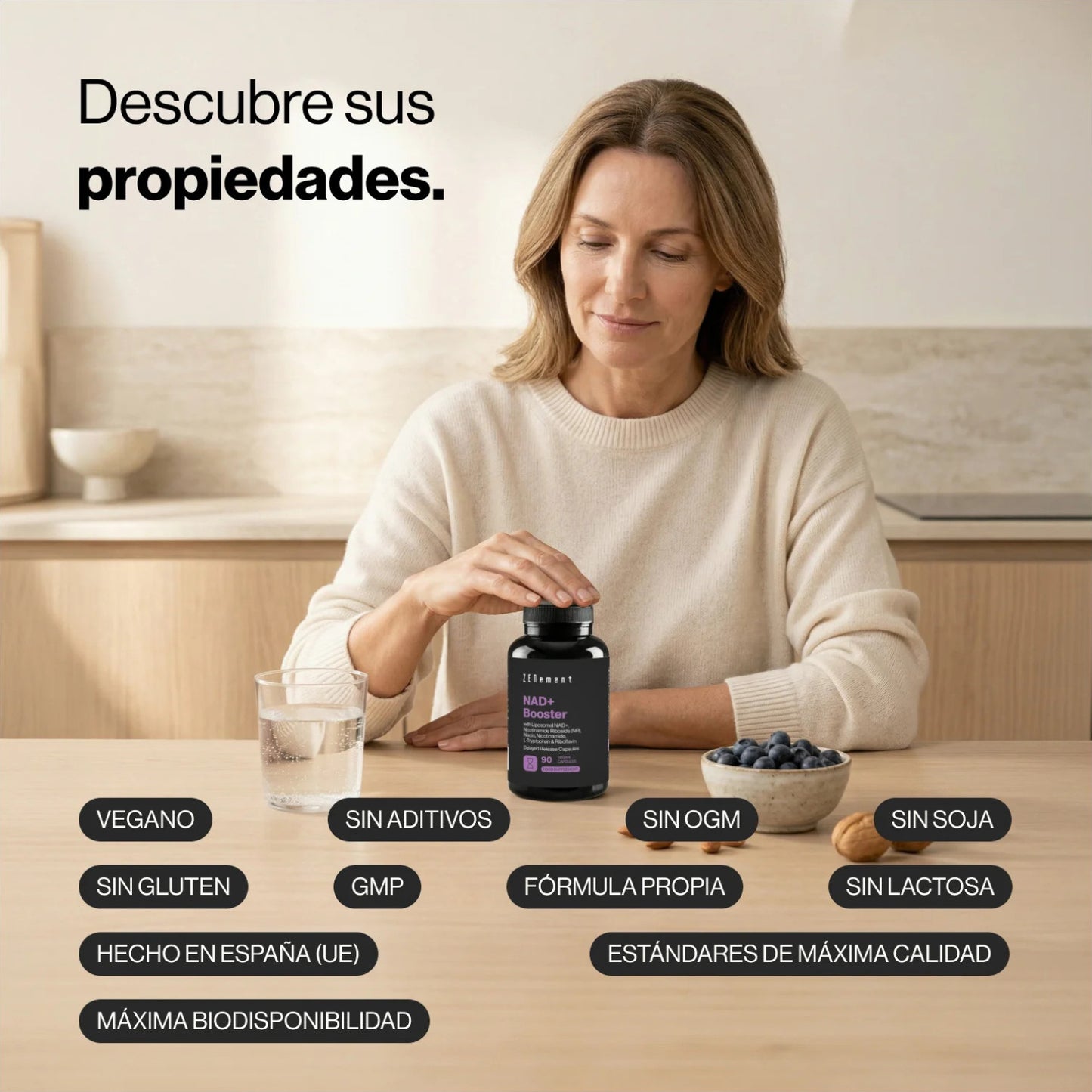 NAD+ Booster Zenement 90 Cápsulas Veganas