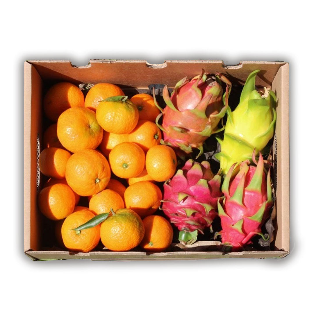 Caja 4kg Mix Mandarinas Y Pitahaya | 2kg De Cada Fruta_0