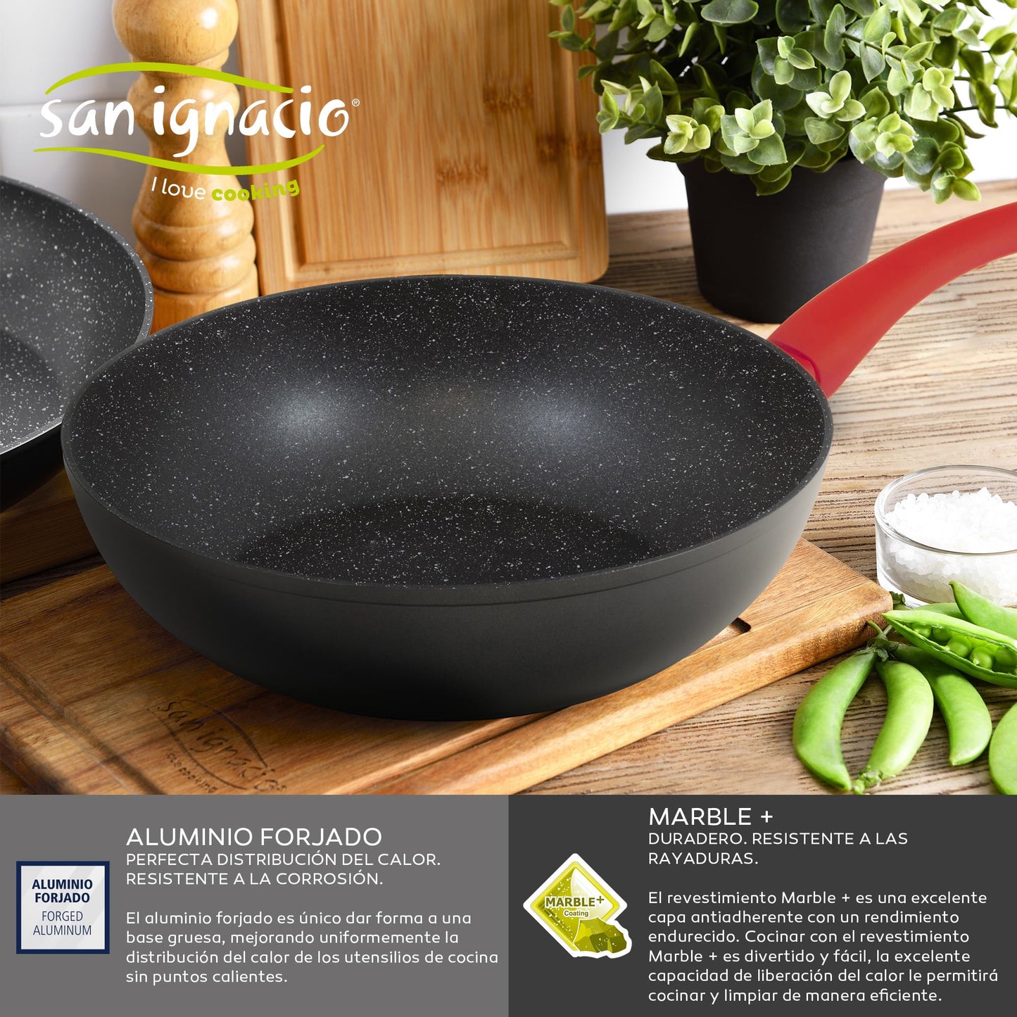 Pack Batería De Cocina 5 Piezas + Set De 3pc Sartenes 20/24/28cm En Aluminio Forjado_4