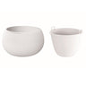 Maceta Redonda Con Deposito Splofy Bowl De Plastico En Color Blanco 47,8 (largo) X 47,8 (ancho) X 30 (altura) Cm