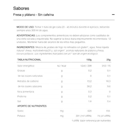 Energy Gel Bio 25 Gr No Caffeine_1