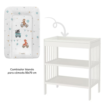 Cambiador Blando Para Comoda 70x50 Cars_2