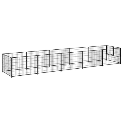 Perrera Acero 5 M² Negra_5