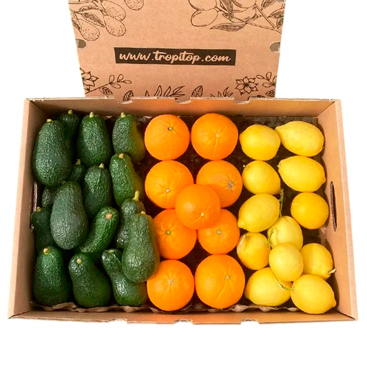Caja 6kg Aguacates Hass, Naranjas Y Limones Directo Del Campo Tropitop (2kg De Cada Fruta)_0