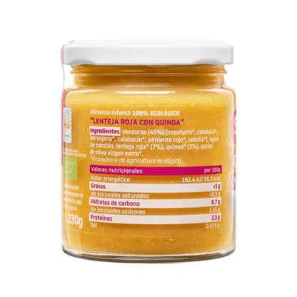 Tarrito Lentejas con Quinoa Ecológico CA CHI TOS Smileat 230g