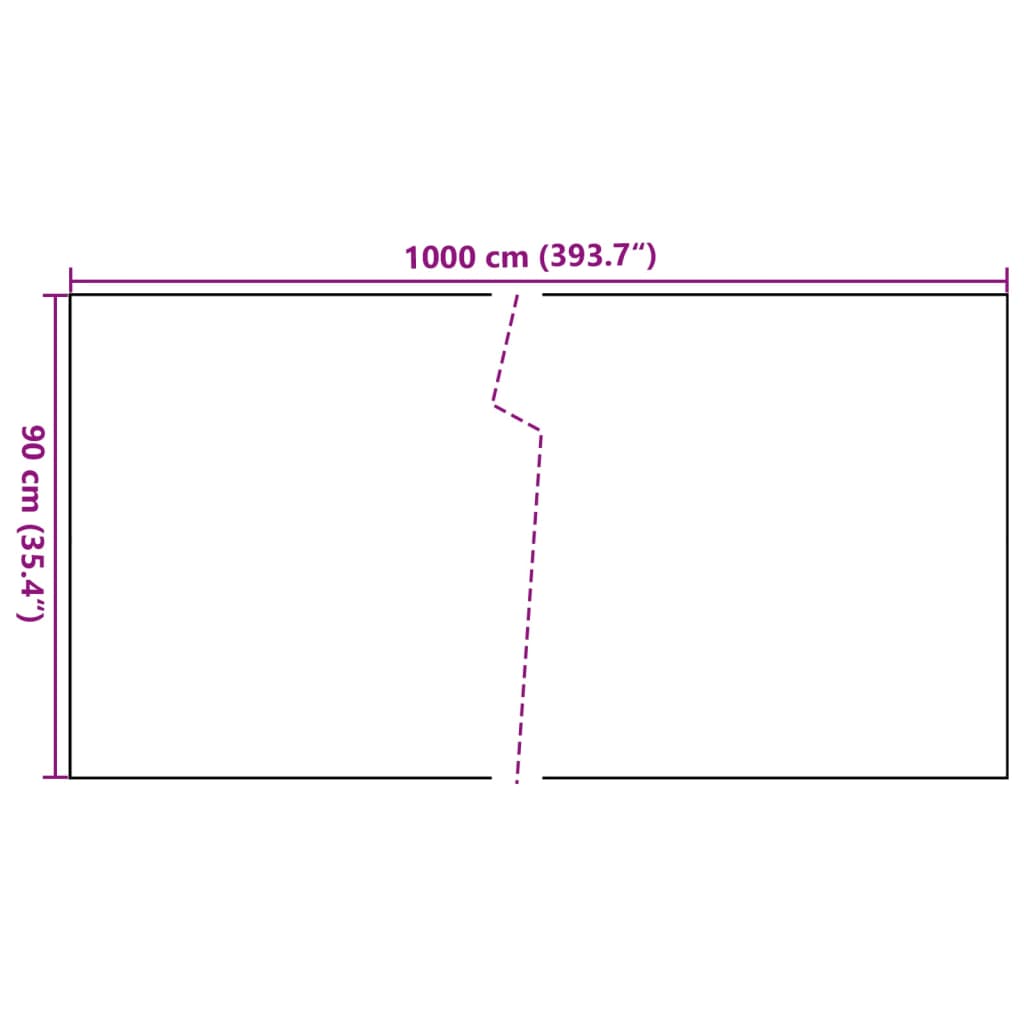 Toldo Para Balcón Ratán Sintético Marrón Claro 1000x90 Cm / Vetonek_3