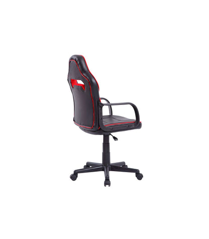 Sillón Giratorio Xtr Junior Regulable En Altura En Símil Piel Negro/rojo, 98-108 Cm(alto_1