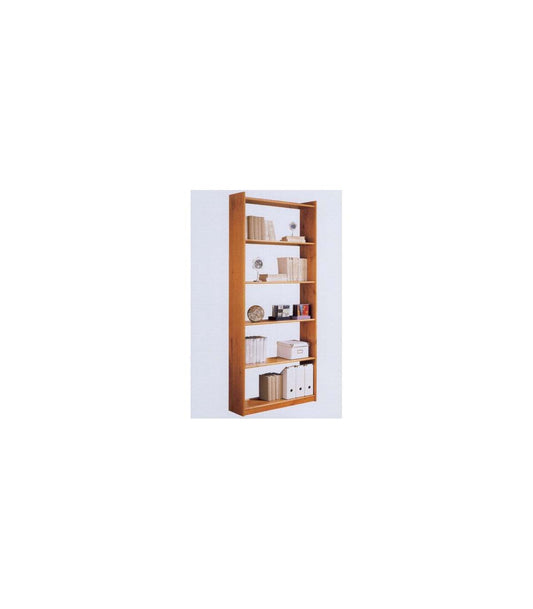 Estantería 6 Baldas Altea En Acabado Madera Maciza De Pino Color Miel 200 Cm(alto)80 Cm(ancho)28 Cm(largo)_0