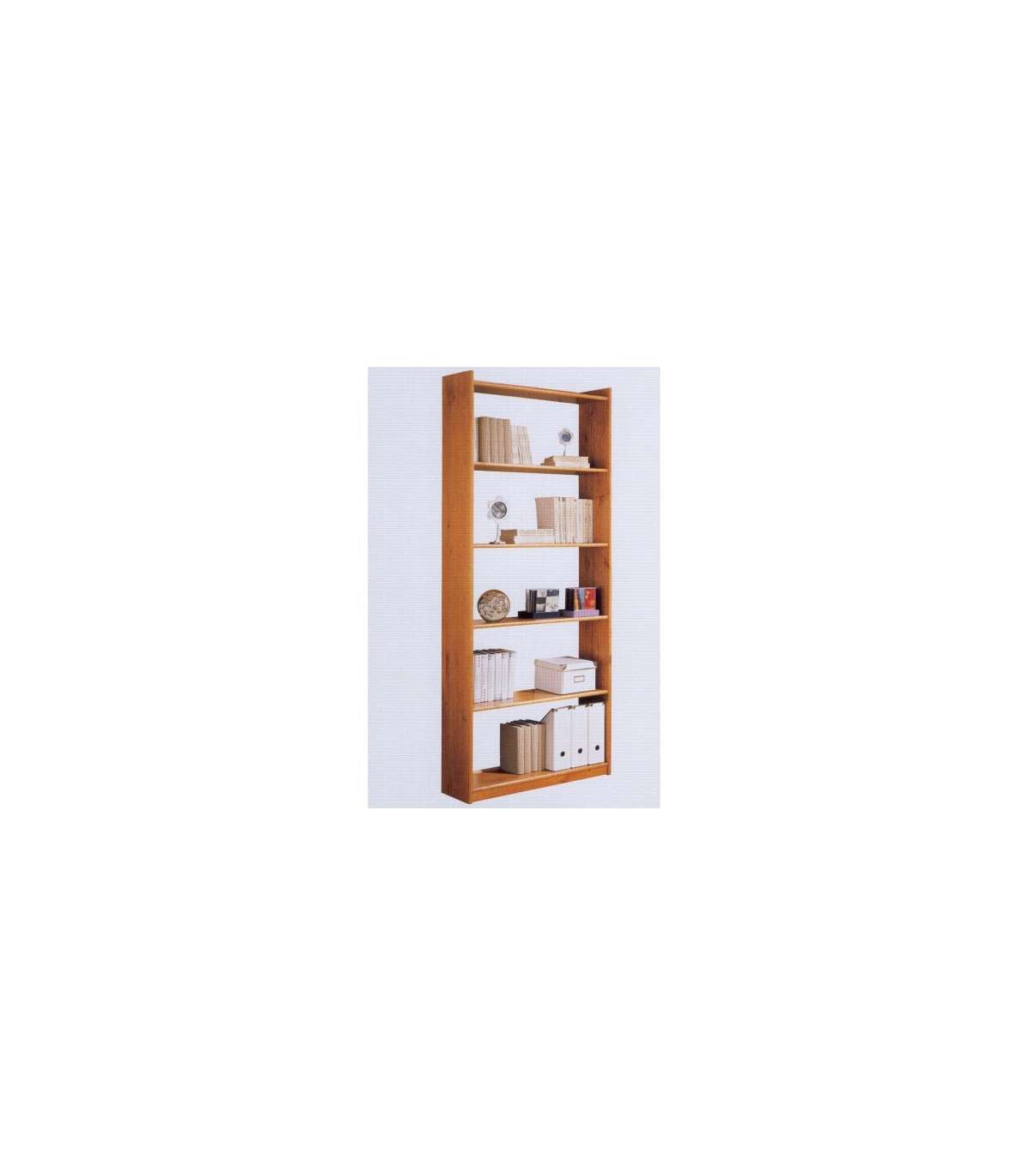 Estantería 6 Baldas Altea En Acabado Madera Maciza De Pino Color Miel 200 Cm(alto)80 Cm(a_0