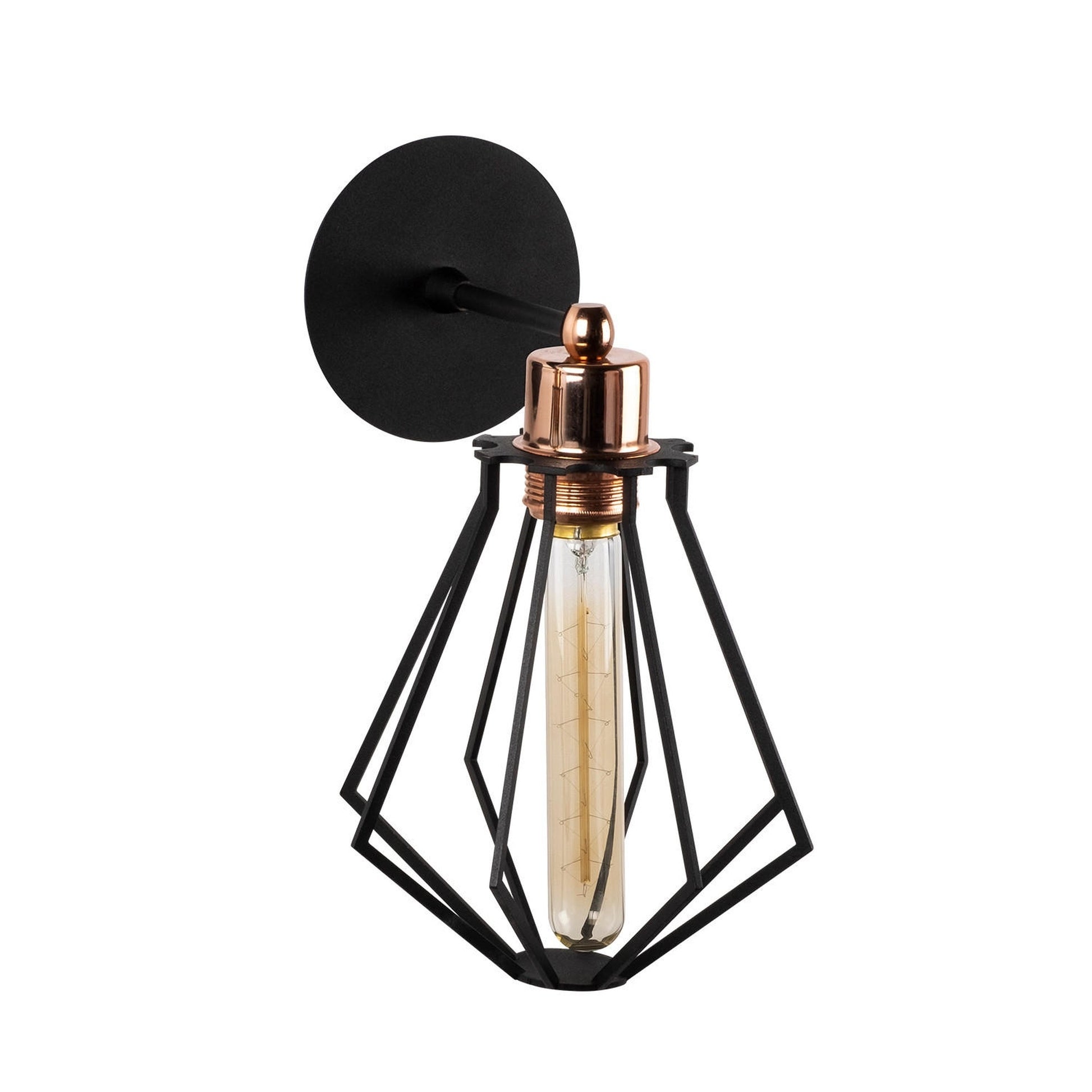Aplique De Pared, Metal , Negro, 18x18x30, Casquillo E 27 Max 40 W_2