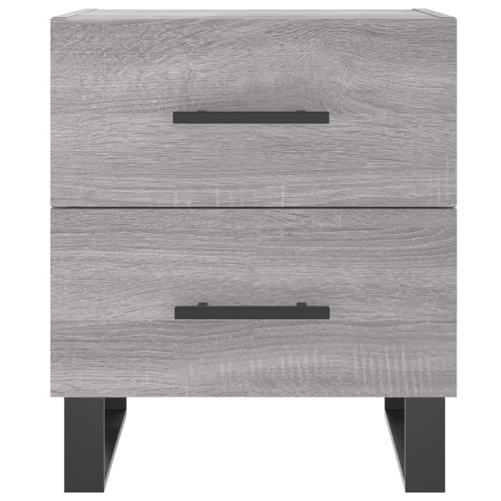 Mesitas Noche 2 Uds Madera Ingeniería Gris Sonoma 40x35x47,5 Cm_4
